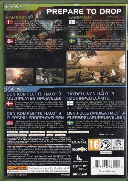 Halo 3 ODST - XBOX 360 (B - Grade) (Genbrug)